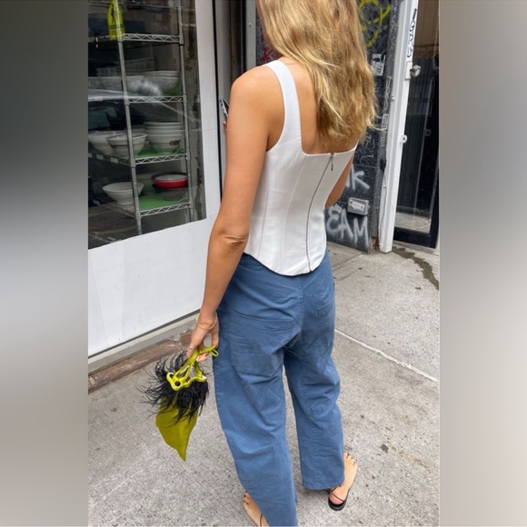 Nili Lotan Shon Pant in Cadet Blue - Picture 3 of 12